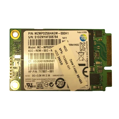 Buy HP 702866-001 | 256GB Multi-Level Cell SATA 6Gb/s mSATA Solid State Drive Refurbished - $260.00 HP 702866-001 | 256GB Multi-Level Cell SATA 6Gb/s mSATA Solid State Drive Refurbished - Hewlett-Packard (ou HP en abrégé) refurbished available on Gotodirect