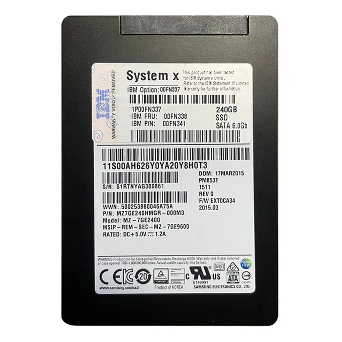 Lenovo 00FN338 | 240GB Multi-Level Cell SATA 6Gb/s Hot-Swappable 2.5-Inch Solid State Drive Refurbished - Lenovo refurbished available on Gotodirect