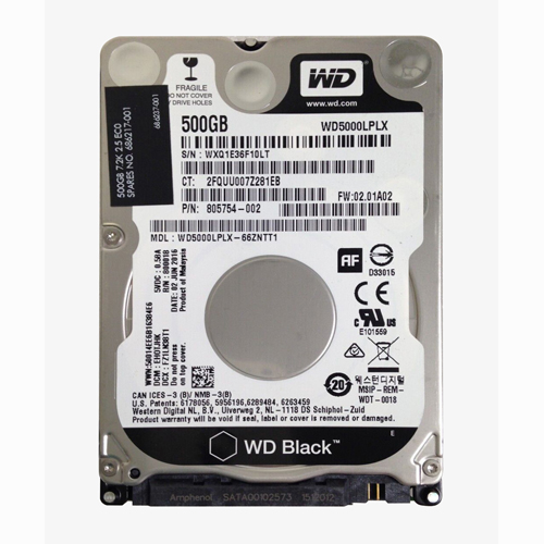 Buy HP 805754-002 | 500GB 7200RPM SATA 6Gb/s 32MB Cache SFF 2.5-inch Hard Drive Refurbished - $150.63 HP 805754-002 | 500GB 7200RPM SATA 6Gb/s 32MB Cache SFF 2.5-inch Hard Drive Refurbished - Hewlett-Packard (ou HP en abrégé) refurbished available on Gotodirect