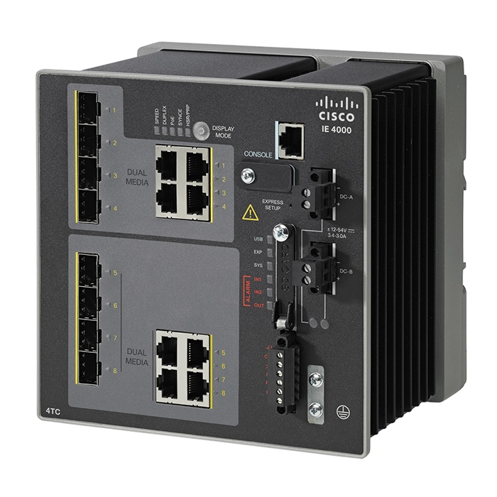 Cisco IE4000-4TC4G-E | IE4000 switch with 4 FE Copper combo ports with 4 GE combo uplink Industrial Ethernet Switch Refurbished - Cisco Systems Inc. refurbished available on Gotodirect