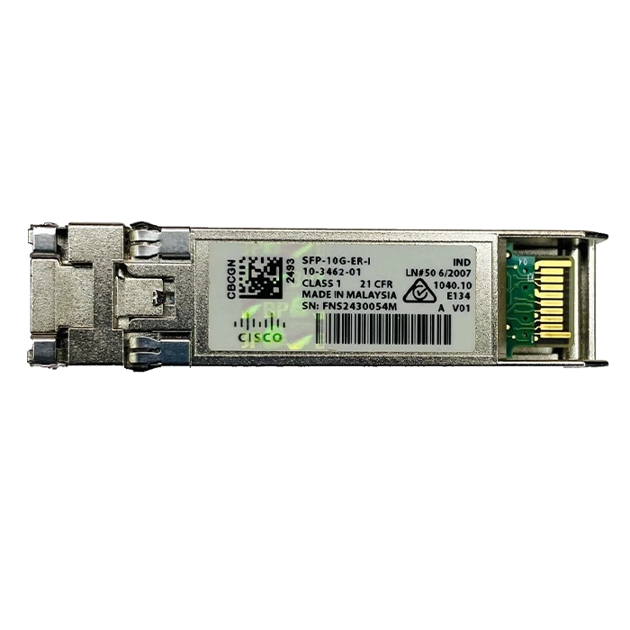 Cisco SFP-10G-ER-I= | 10Gb/s 10GBase-ER 10GBase-EW Single-Mode Fibre 1550nm 40km Duplex LC Connector SFP+ Transceiver Module Refurbished - Cisco Systems Inc. refurbished available on Gotodirect