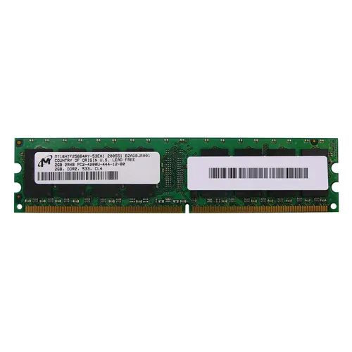 Buy Micron MT16HTF25664AY-53EA1 | 2GB DDR2-533MHz PC2-4200 Non-ECC Unbuffered UDIMM CL4 2Rx8 1.8V 240-Pin Memory Module Refurbished - $109.48 Micron MT16HTF25664AY-53EA1 | 2GB DDR2-533MHz PC2-4200 Non-ECC Unbuffered UDIMM CL4 2Rx8 1.8V 240-Pin Memory Module Refurbished - refurbished available on Gotodirect