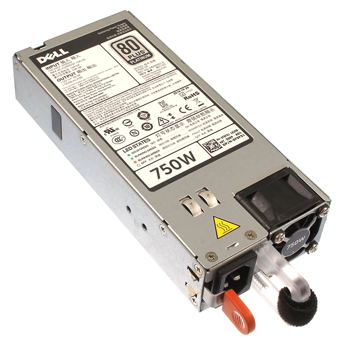 Dell F9F51 | 750-Watt 100-240V AC 10A 50-60Hz 80-Plus Platinum Hot-Plug Redundant Power Supply for PowerEdge R520/R620/R720/R720XD/R730/R820/R920 Servers Refurbished - Dell refurbished available on Gotodirect