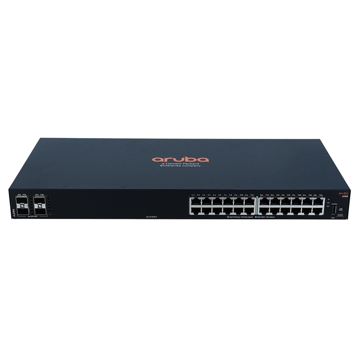 Buy HP JL678-61001 | Aruba CX 6100 Series 6100 24G 4SFP+ 24 x 1000Base-T RJ-45 and 4 x 10GbE SFP+ Ports Layer 3 Managed Gigabit Ethernet Network Switch Refurbished - $1806.58 HP JL678-61001 | Aruba CX 6100 Series 6100 24G 4SFP+ 24 x 1000Base-T RJ-45 and 4 x 10GbE SFP+ Ports Layer 3 Managed Gigabit Ethernet Network Switch Refurbished - Hewlett-Packard (ou HP en abrégé) refurbished available on Gotodirect