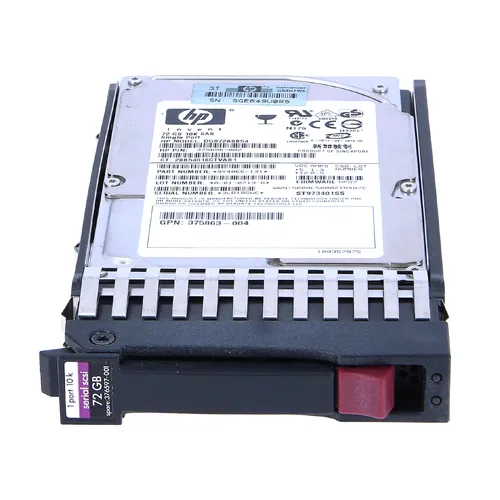 HP 376597-001 | 72GB 10000RPM SAS 3Gb/s Hot Pluggable 8MB Cache SFF 2.5-Inch Hard Drive for ProLiant BL620c Gen7 Refurbished - Hewlett-Packard (ou HP en abrégé) refurbished available on Gotodirect