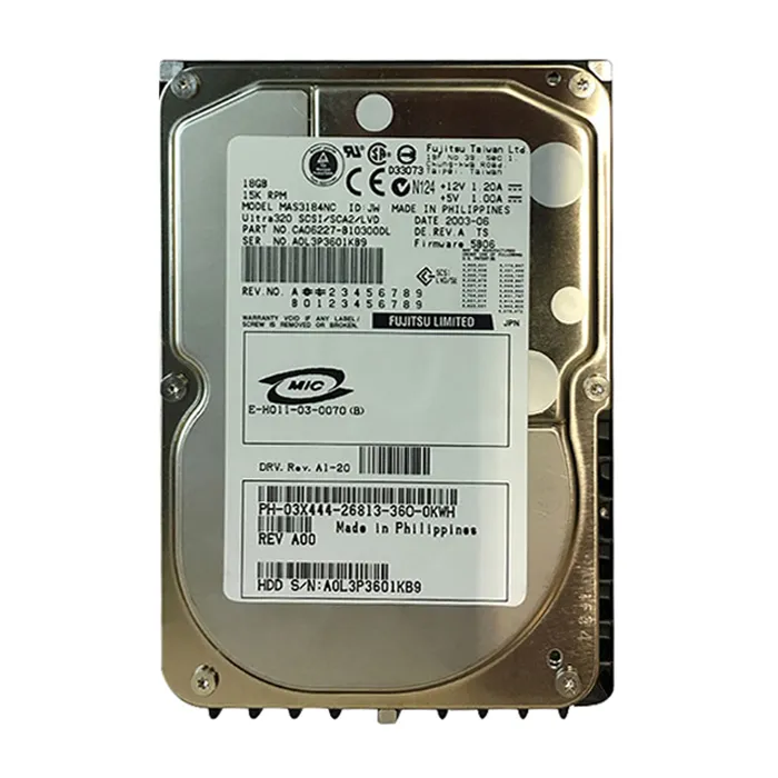 Dell 03X444 | 18GB 15000RPM Ultra320 SCSI Hot-Pluggable 3.5-Inch Hard Drive for PowerEdge Server & PowerVault Storage Array Refurbished - Dell refurbished available on Gotodirect