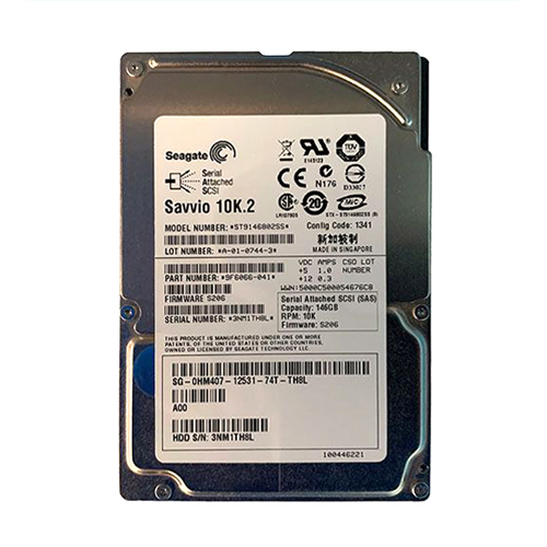 Dell 0HM407 | 146GB 10000RPM SAS 3Gb/s Hot-Pluggable 16MB Cache 2.5-Inch Hard Drive for PowerEdge Servers Refurbished - Dell refurbished available on Gotodirect