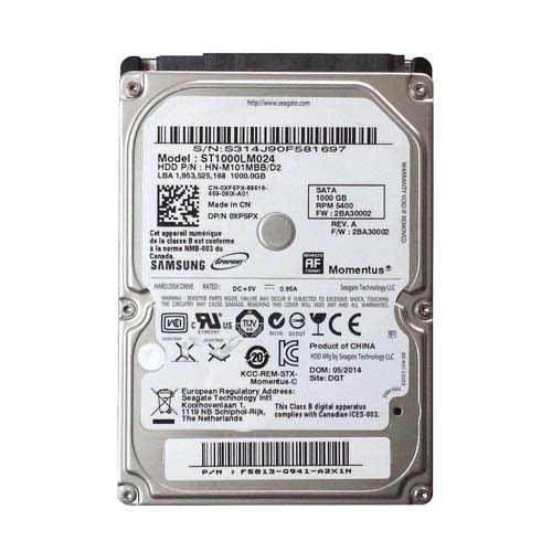 Dell 0XP5PX | 1TB 5400RPM SATA 3Gb/s 8MB Cache 2.5-Inch Hard Drive for Latitude Notebook Refurbished - Dell refurbished available on Gotodirect
