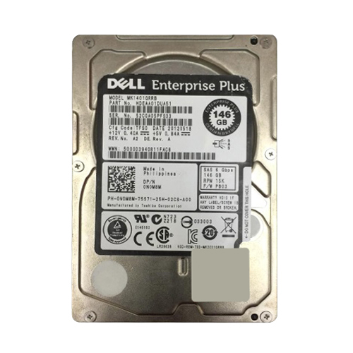 Dell 0N0M8M | 146GB 15000RPM SAS 6Gb/s Hot-Pluggable 2.5-Inch Hard Drive for EqualLogic Storage Array Refurbished - Dell refurbished available on Gotodirect