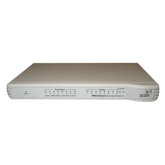 3Com 3C16791B-US | OfficeConnect Dual Speed 8-Port Ethernet Switch 8 x 10/100Base-TX LAN Ethernet Switch Refurbished -  refurbished available on Gotodirect