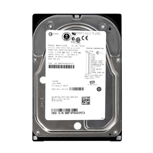 Fujitsu MBA3147NP | 146GB 15000RPM Ultra320 SCSI 68-Pin 3.5-Inch Hard Drive Refurbished - Fujitsu refurbished available on Gotodirect