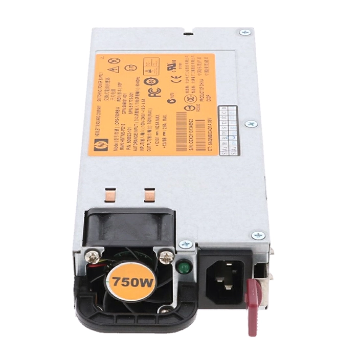 HP 511778-001 | 750-Watts 100-240V AC 9.0A 50-60Hz Hot-Plug Redundant Power Supply for ProLiant DL380 / DL360 / DL180 Gen6-7 / ML370 Gen6 Servers Refurbished - Hewlett-Packard (ou HP en abrégé) refurbished available on Gotodirect
