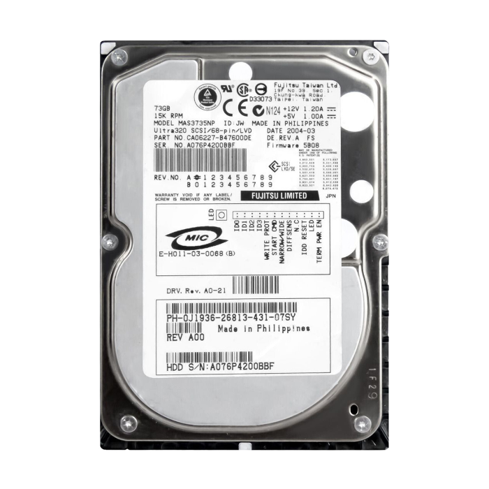 Dell 0J1936 | 73GB 15000RPM Ultra320 SCSI 68-Pin 3.5-Inch Hard Drive Refurbished - Dell refurbished available on Gotodirect