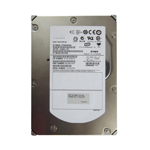 HP 413642-001 | 300GB 15000RPM SAS 3Gb/s Hot-Pluggable Single Port 3.5-inch Hard Drive Refurbished - Hewlett-Packard (ou HP en abrégé) refurbished available on Gotodirect