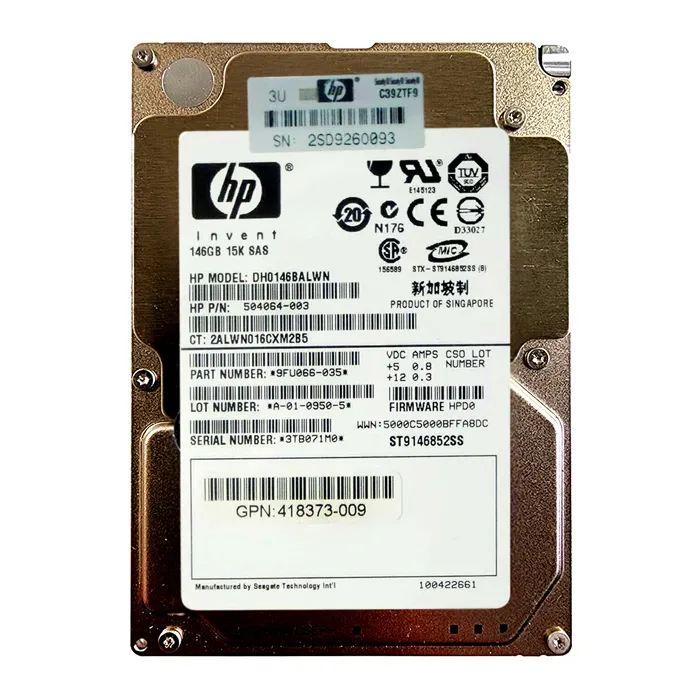 Seagate 9FU066-035 | Savvio 15K.2 Series 146.8GB 15000RPM SAS 6Gb/s 16MB Cache (SED) 2.5-Inch Hard Drive Refurbished - Seagate refurbished available on Gotodirect