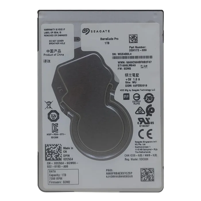 Seagate 2GH172-030 | Barracuda Pro Compute 1TB SATA 6GB/s 7200RPM 128MB Cache 2.5-inch Internal Hard Drive Refurbished - Seagate refurbished available on Gotodirect