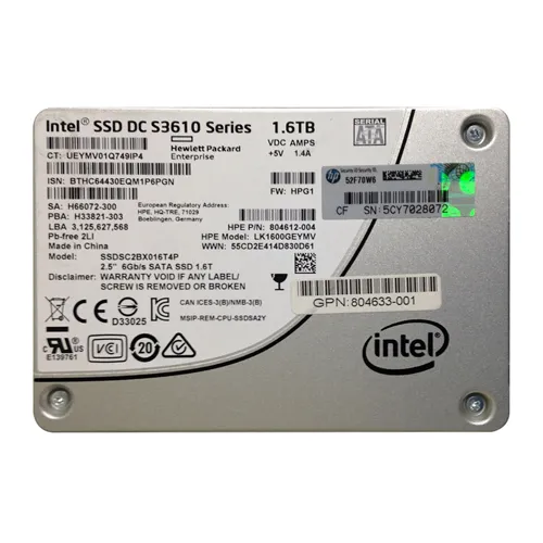 Intel SSDSC2BX016T4P | DC S3610 1.6TB Multi-Level Cell SATA 6Gb/s 2.5-Inch Solid State Drive Refurbished - Intel refurbished available on Gotodirect