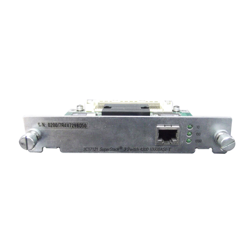 3Com 3C17121 | SuperStack 3 4300 1 x Port 1000Base-T Ethernet Switch Module Refurbished -  refurbished available on Gotodirect