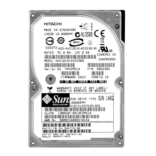 Sun 540-7151-02 | 146GB 10000RPM SAS SFF 2.5-Inch Hard Drive Refurbished -  refurbished available on Gotodirect