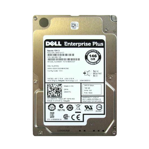 Dell 08WR7C | 146GB 15000RPM SAS 6Gb/s Hot-Pluggable 2.5-Inch Hard Drive for EqualLogic Storage Array Refurbished - Dell refurbished available on Gotodirect