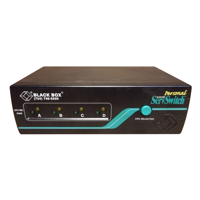 Black Box SW626A-R3 | Personal ServSwitch 4-port () NOB Refurbished -  refurbished available on Gotodirect