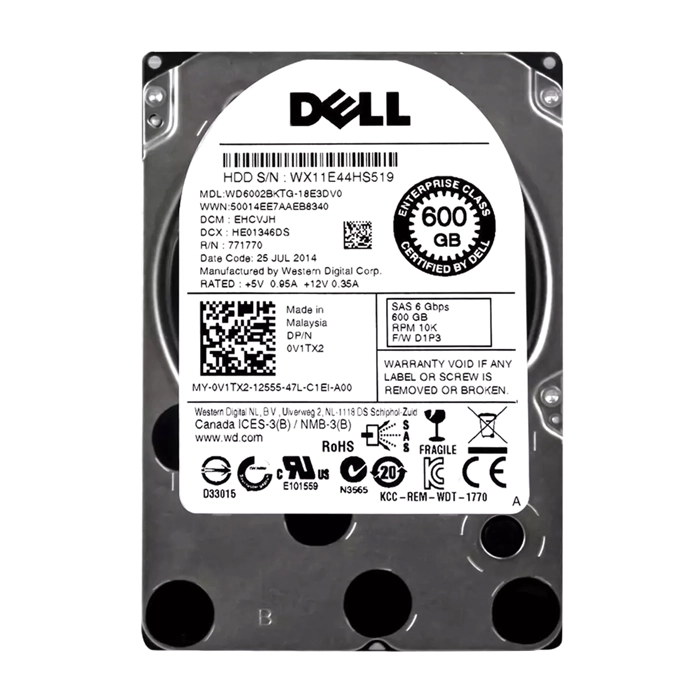 Western Digital WD6002BKTG-18E3DV0 | 600GB 10000RPM SAS 6Gb/s 2.5-Inch 32MB Cache Xe Hard Drive Refurbished - Western Digital refurbished available on Gotodirect