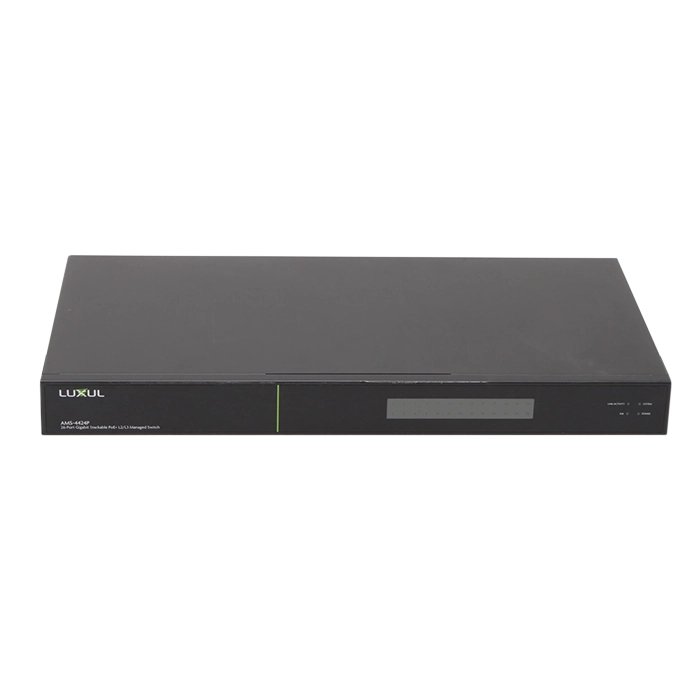 Luxul AMS-4424P | AV Series 26-Port Gigabit Stackable PoE+ L2/L3 Managed Switch Refurbished -  refurbished available on Gotodirect