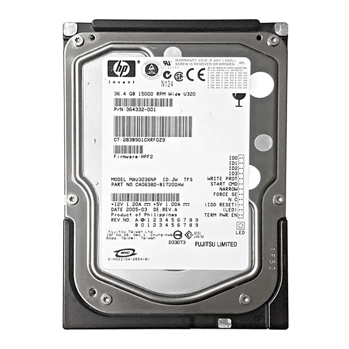 Fujitsu MAU3036NP | 36GB 15000RPM Ultra320 SCSI 68-Pin 8MB Cache 3.5-Inch Hard Drive Refurbished - Fujitsu refurbished available on Gotodirect