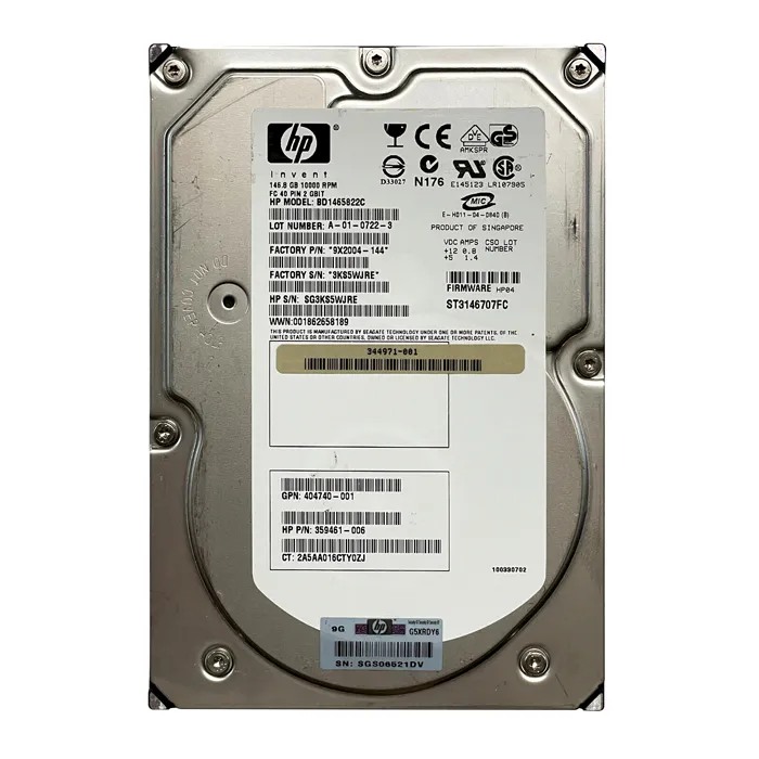 Seagate 9X2004-144 | Cheetah 10K.7 Series 146.8GB 10000RPM Fibre Channel 2Gb/s 8MB Cache (CE) 3.5-Inch Hard Drive Refurbished - Seagate refurbished available on Gotodirect