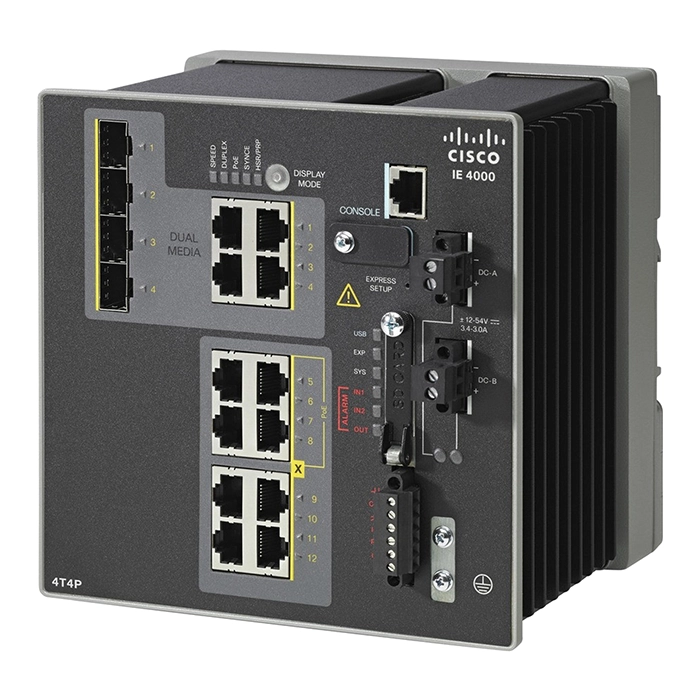 Cisco IE-4000-4T4P4GE-RF | Industrial Ethernet 4000 Series RJ-45 4 x Ports PoE 100Base-TX + 4 x RJ-45 GE Combo Uplink Ports + 4 x RJ-45 FE Ports Layer 3 Managed Gigabit Ethernet Network Switch Refurbished - Cisco Systems Inc. refurbished available on Gotodirect