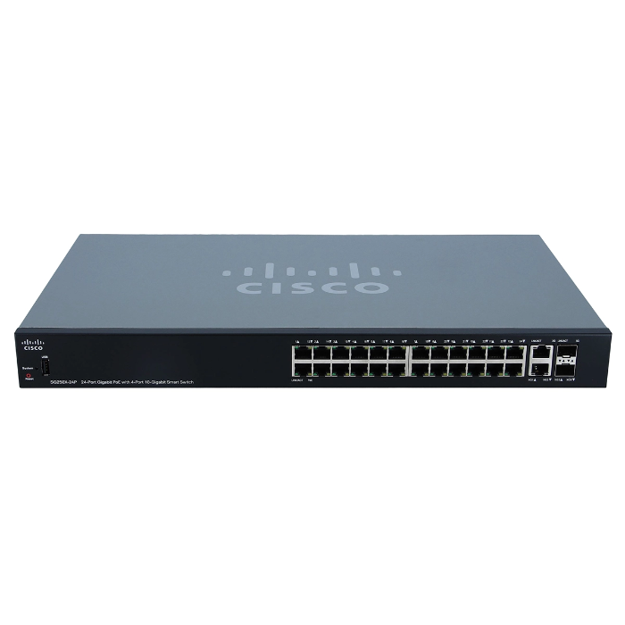 Cisco SG250X-24P-K9 | Small Business SG250X-24P POE 24 x Ports 1000Base-X 4 x Uplink Ports Layer 2 Managed Gigabit Ethernet Switch Refurbished - Cisco Systems Inc. refurbished available on Gotodirect