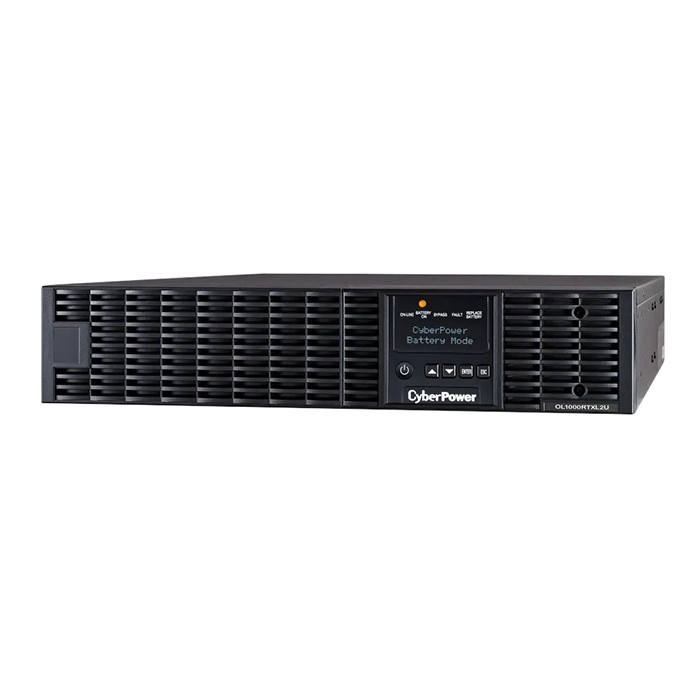 CyberPower OL1000RTXL2U | 1000VA / 900W 0.9PF Pure Sinewave 2U Rack / Tower UPS NEMA 5-15P 10 ft cord 8 NEMA 5-15R USB Refurbished - CyberPowerPC refurbished available on Gotodirect
