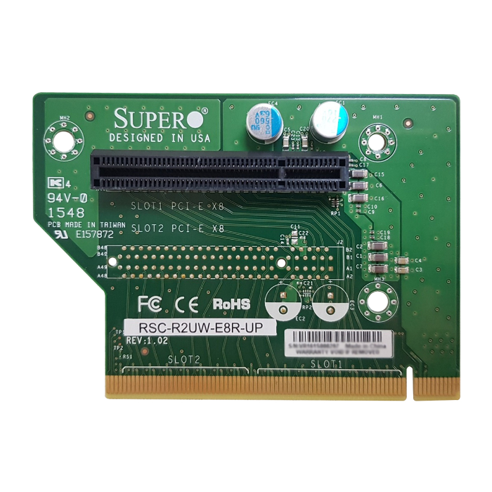 Supermicro RSC-R2UW-E8R-UP | PCI Express x8 WIO 2U RHS Riser Card for 5027R-WRF Refurbished -  refurbished available on Gotodirect