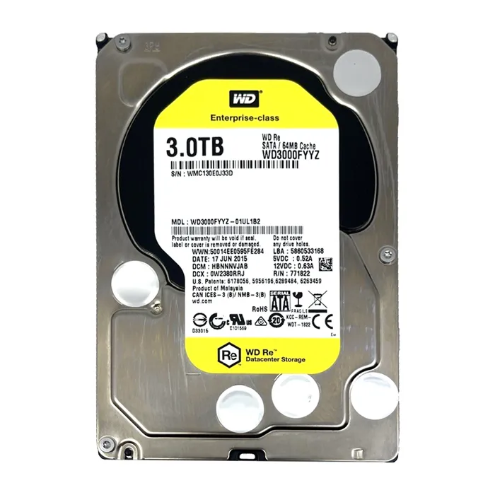 Western Digital WD3000FYYZ-01UL1B1 | RE 3TB 7200RPM SATA 6Gb/s 64MB Cache 3.5-Inch Hard Drive Refurbished - Western Digital refurbished available on Gotodirect