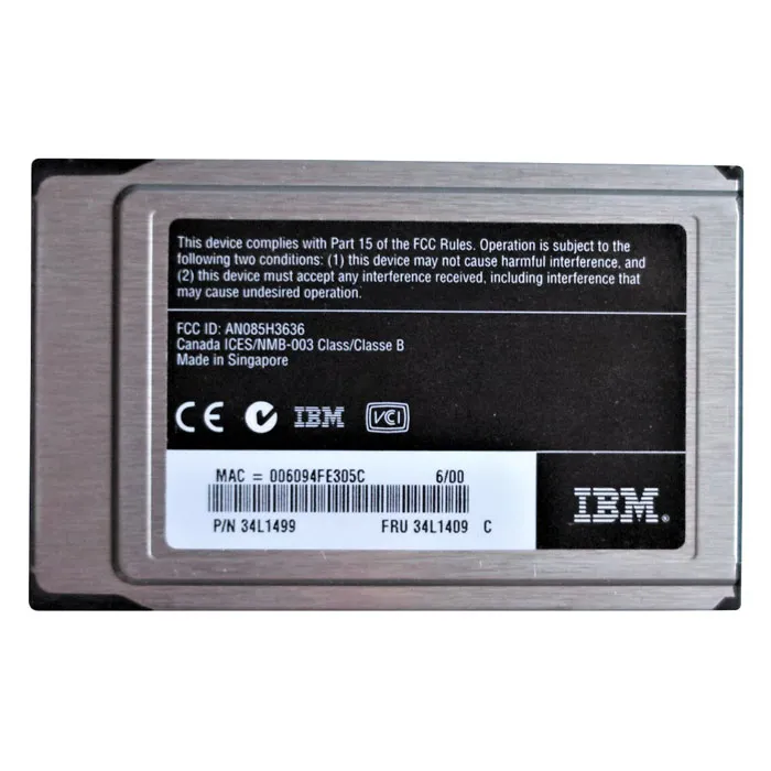 Buy IBM 34L1409 | 1-Port RJ-45 16Mbit/s Turbo 16/4 Token-Ring PCMCIA PC Card Type II Network Adapter Refurbished - $106.15 IBM 34L1409 | 1-Port RJ-45 16Mbit/s Turbo 16/4 Token-Ring PCMCIA PC Card Type II Network Adapter Refurbished - refurbished available on Gotodirect