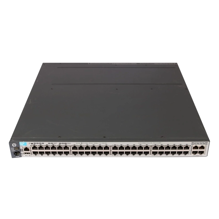 HP J9586A#ABA | Aruba 3800 Series 3800-48G-4XG 48 x 10/100/1000Base-T RJ-45 and 4 x 10GBase-T RJ-45 Ports and 1 x Stacking Module Slot Layer 3 Managed Gigabit Ethernet Network Switch Refurbished - Hewlett-Packard (ou HP en abrégé) refurbished available on Gotodirect