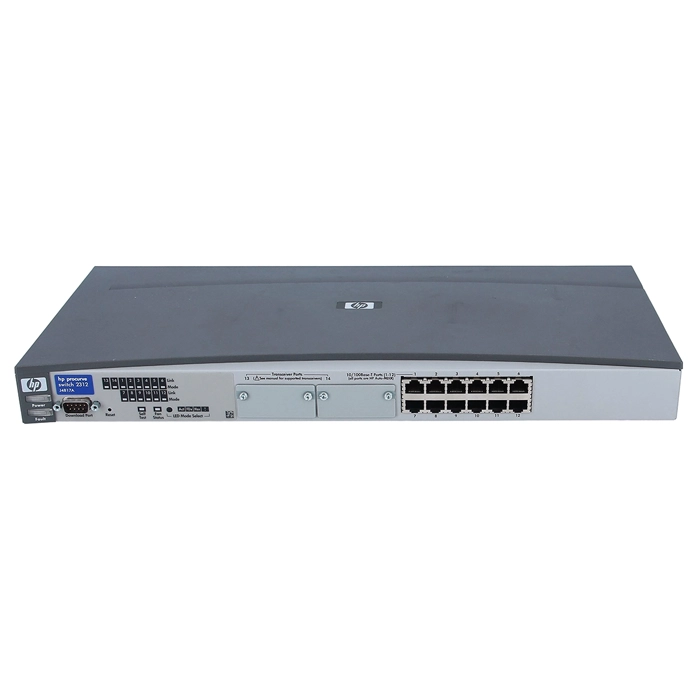 HP J4817-61101 | ProCurve 2300 Series 2312 12 x 10/100Base-TX RJ-45 and 2 x Open Transceiver Ports Layer 2 Unmanaged Fast Ethernet Network Switch Refurbished - Hewlett-Packard (ou HP en abrégé) refurbished available on Gotodirect