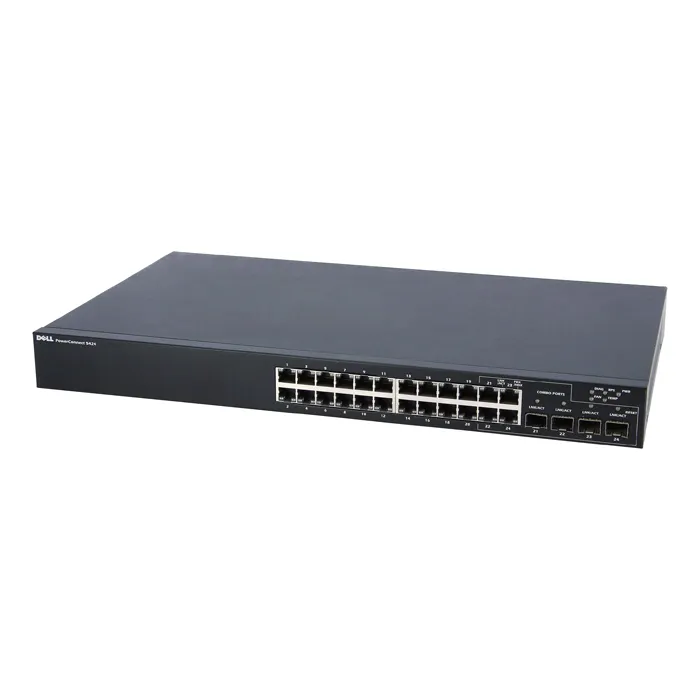 Dell 0M023F | PowerConnect 5400 Series 5424 24 x RJ-45 Ports 10/100/1000Base-T + 4 x SFP Ports Layer 2 Managed 1U Rack-Mountable Gigabit Ethernet Network Switch Refurbished - Dell refurbished available on Gotodirect