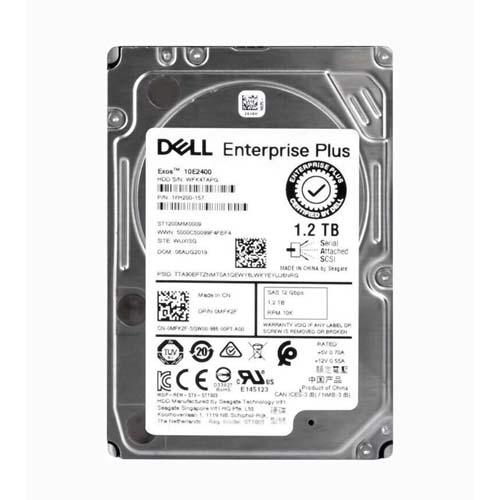 Dell MFK2F | 1.2TB 10000RPM SAS 12Gb/s Hot-Pluggable 2.5-Inch Hard Drive for Compellent Storage Array Refurbished - Dell refurbished available on Gotodirect