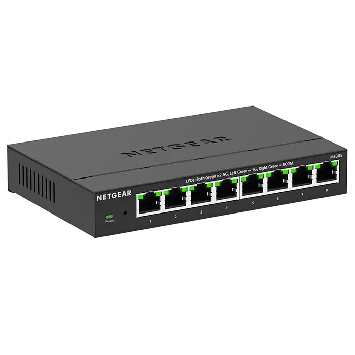 Netgear MS308-100NAS | MS308 8-Ports 2.5Gb/s Ethernet Unmanaged Switch Refurbished - Netgear refurbished available on Gotodirect
