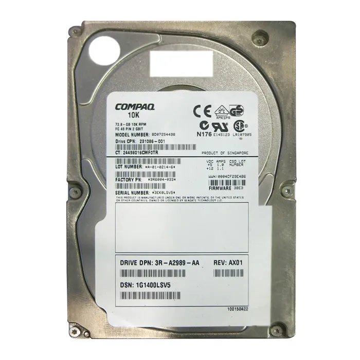 Seagate 9R6004-033 | Cheetah 73LP Series 73GB 10000RPM Fibre Channel 2Gb/s 4MB Cache (CE) 3.5-Inch Hard Drive Refurbished - Seagate refurbished available on Gotodirect