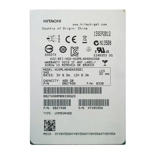 HGST HUSML4040ASS601 | Ultrastar SSD400M Series 400GB Multi-Level Cell SAS 6Gb/s LFF 2.5-inch Solid State Drive Refurbished - HGST (a subsidiary of Western Digital) refurbished available on Gotodirect