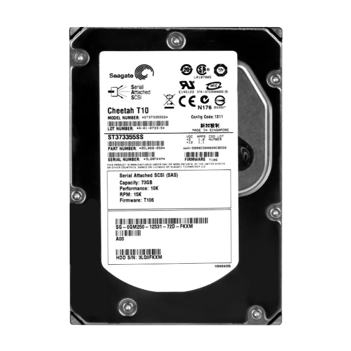 Dell GM250 | 73GB 10000RPM SAS 3Gb/s Hot-Pluggable 16MB Cache 3.5-Inch Hard Drive for PowerEdge & PowerVault Servers Refurbished - Dell refurbished available on Gotodirect