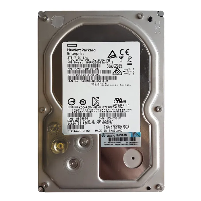 HP 710489-001 | 2TB 7200RPM SAS 6Gb/s 3.5-Inch Hard Drive Refurbished - Hewlett-Packard (ou HP en abrégé) refurbished available on Gotodirect