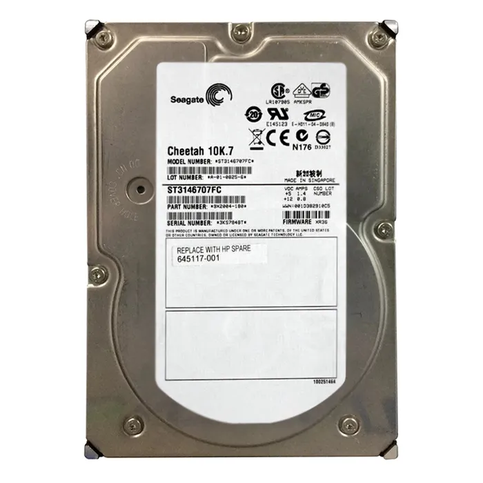 Buy HP 645117-001 | 147GB 10000RPM Fibre Channel 2Gb/s 3.5-Inch Hard Drive Refurbished - $189.49 HP 645117-001 | 147GB 10000RPM Fibre Channel 2Gb/s 3.5-Inch Hard Drive Refurbished - Hewlett-Packard (ou HP en abrégé) refurbished available on Gotodirect