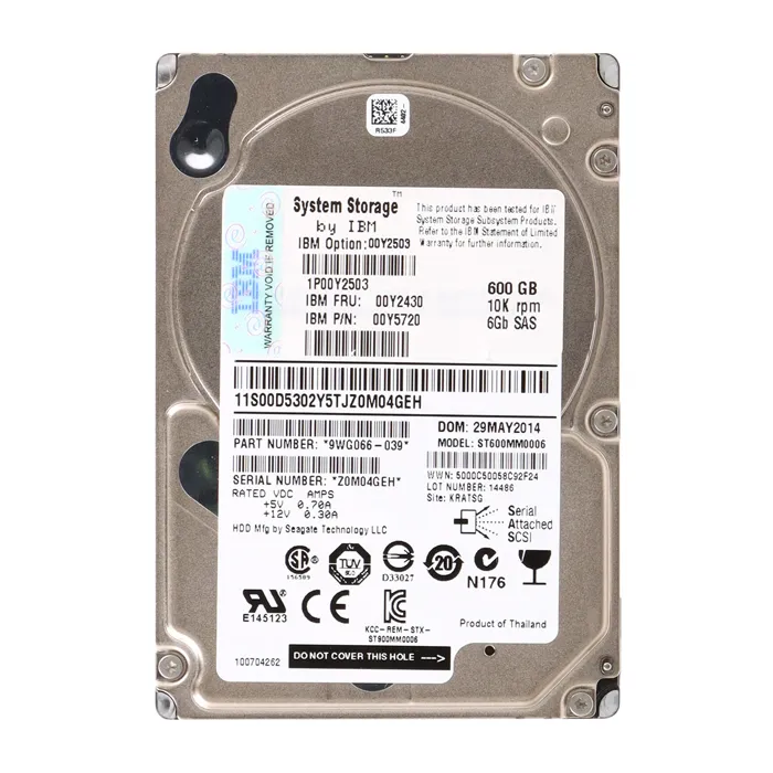 IBM 00Y5720 | 600GB 10000RPM SAS 6Gb/s 64MB Cache 2.5-Inch Hard Drive Refurbished -  refurbished available on Gotodirect