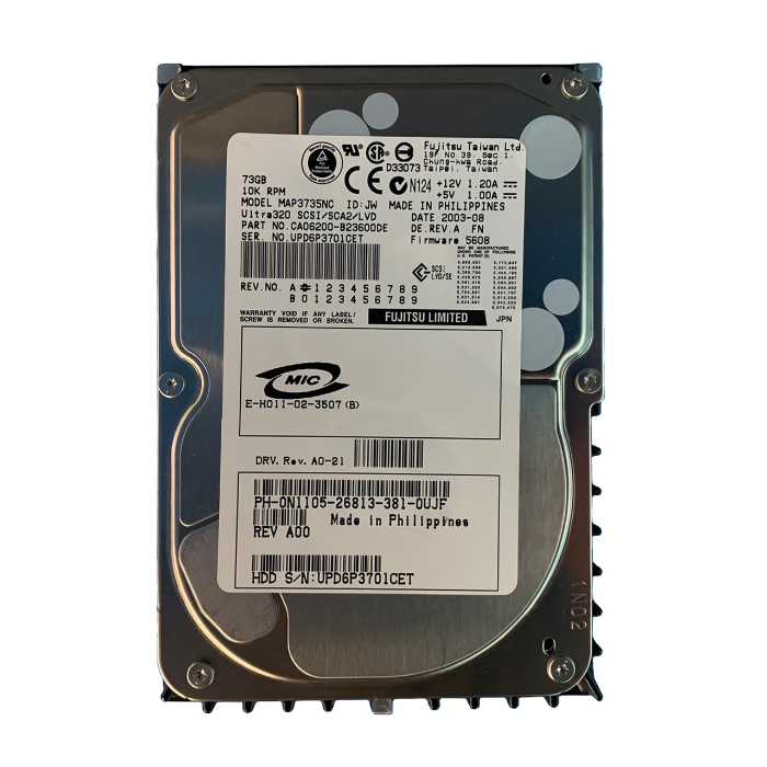 Dell N1105 | 73GB 10000RPM Ultra320 SCSI Hot-Pluggable 8MB Cache 80-Pin 3.5-Inch Hard Drive for PowerEdge Server & PowerVault Storage Array Refurbished - Dell refurbished available on Gotodirect