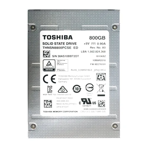 Toshiba THNSN8800PCSE | HK4E Series 800GB Multi-Level Cell SATA 6Gb/s NAND Flash (PLP) 2.5-Inch Enterprise Solid State Drive Refurbished - Toshiba refurbished available on Gotodirect