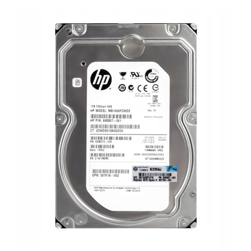 HP 537786-001 | 1TB 7200RPM SAS 6Gb/s LFF Hot-Pluggable Dual Port 3.5-inch Midline Hard Drive for Gen1/7 ProLiant Server & Storage Array Refurbished - Hewlett-Packard (ou HP en abrégé) refurbished available on Gotodirect