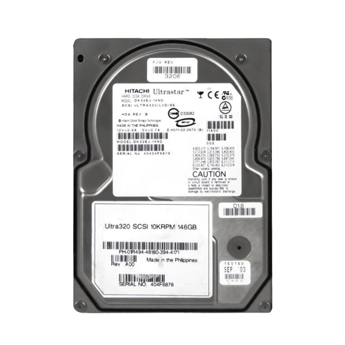 Dell 01R494 | 146GB 10000RPM Ultra320 SCSI 8MB Cache 80-Pin 3.5-Inch Hard Drive Refurbished - Dell refurbished available on Gotodirect